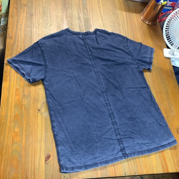 AG Midnight Blue Scoop neck Short sleeve Cotton Tee - Picture 6 of 8